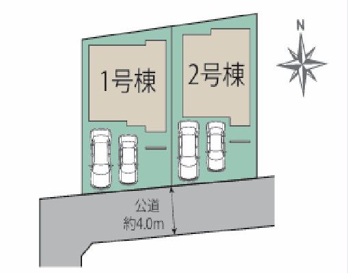 道路へ出入りがしやすい駐車スペースです♪