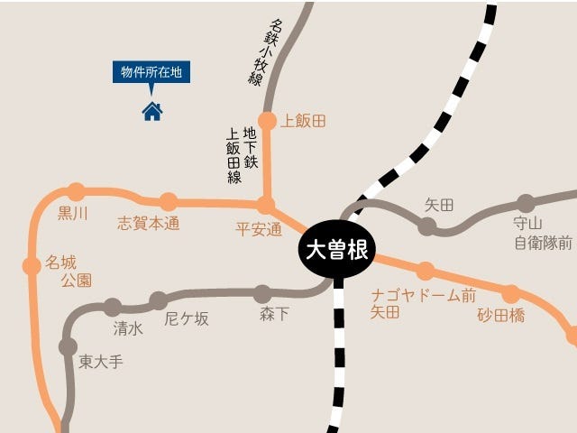 名古屋市名城線「志賀本通」 まで徒歩13分