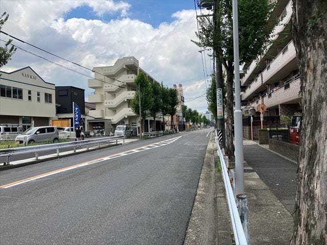 南側前面道路です。