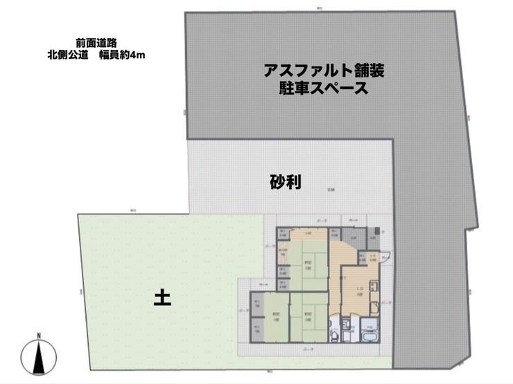 土の部分は使い方自由!
暮らしに合わせて家庭菜園、ドッグラン、資材置き場など♪