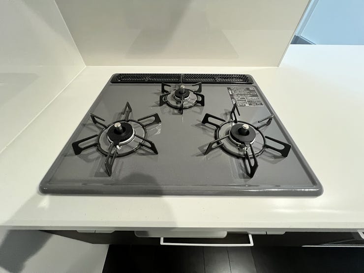 家事の時短になる3口コンロ♪