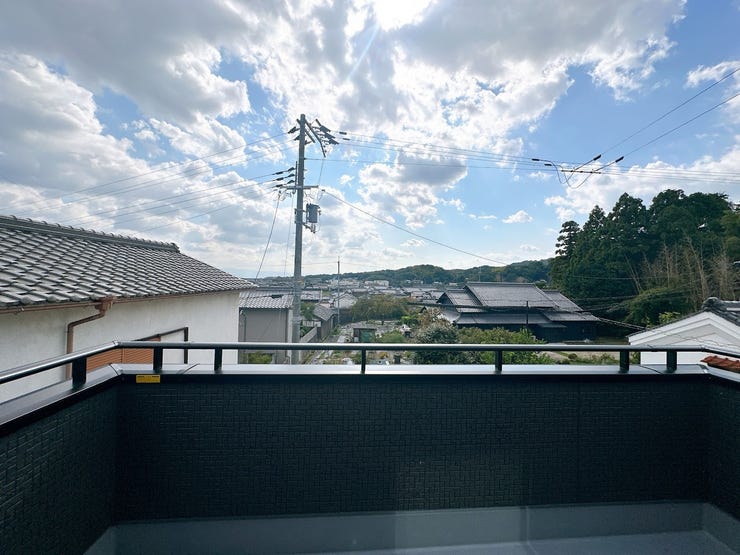 バルコニーからの眺望良好です。