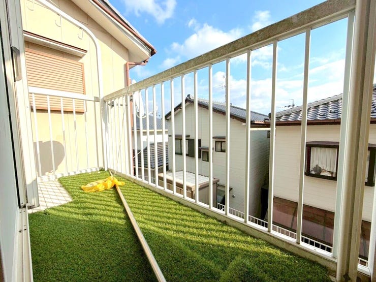 日当たり良好なバルコニー。毎日のお洗濯が楽しくなりそうです。