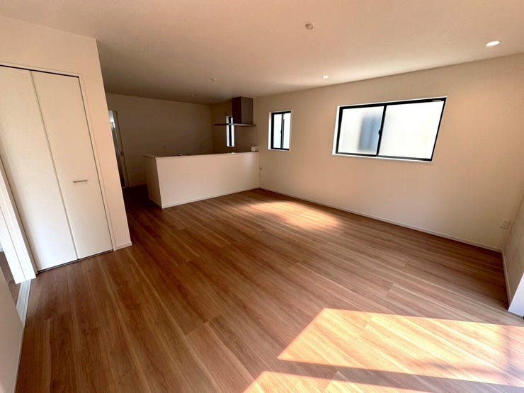 20帖の広々LDK
※1号棟の写真です