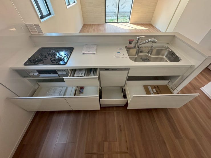 キッチン収納充実
※1号棟の写真です