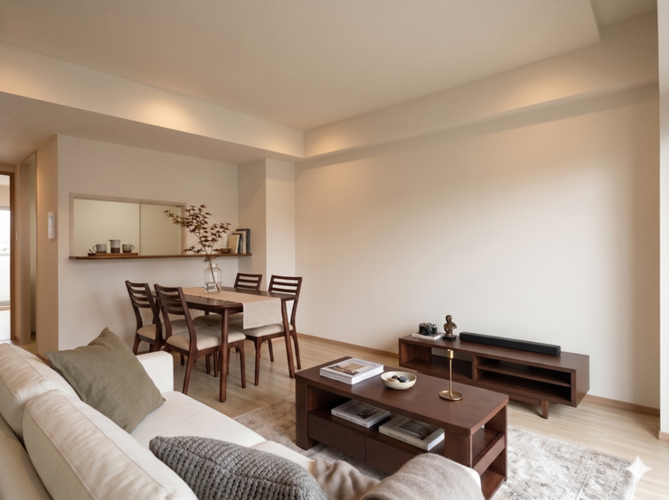 【Living】こちらの画像はAIによる家具イメージです。お部屋の雰囲気を感じてみてください♪