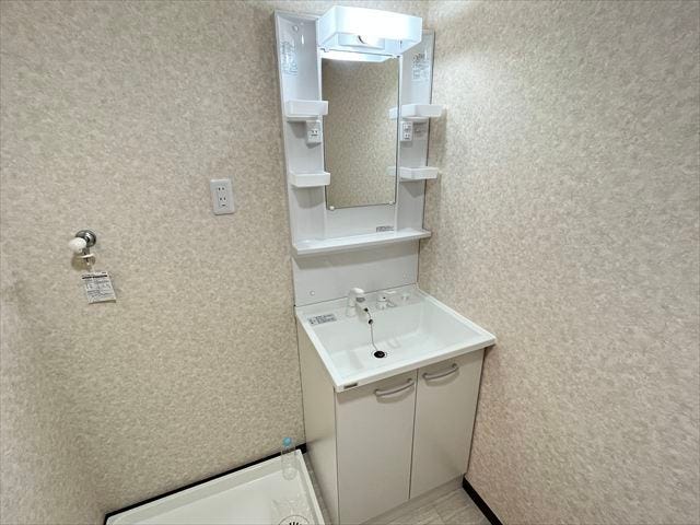 鏡の両サイドに、歯ブラシや小物など置くことができます。散らかりがちな洗面台もスッキリと清潔なスペースを保てます。