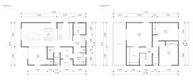 【間取り図】
建物参考プラン４LDKタイプ約30.23坪　建物本体価格税込み1900万円（外構工事費用を除く）