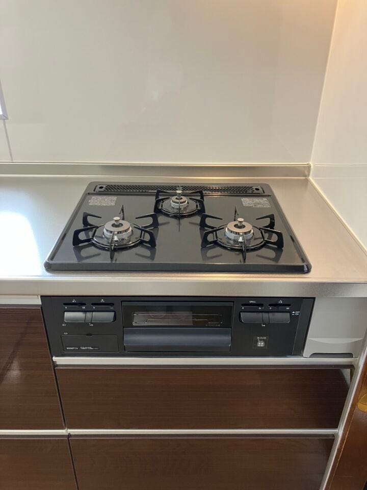 ガスコンロでお料理の幅も広がります。