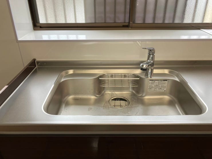 シンクも広いので、洗い物もラクラクです。