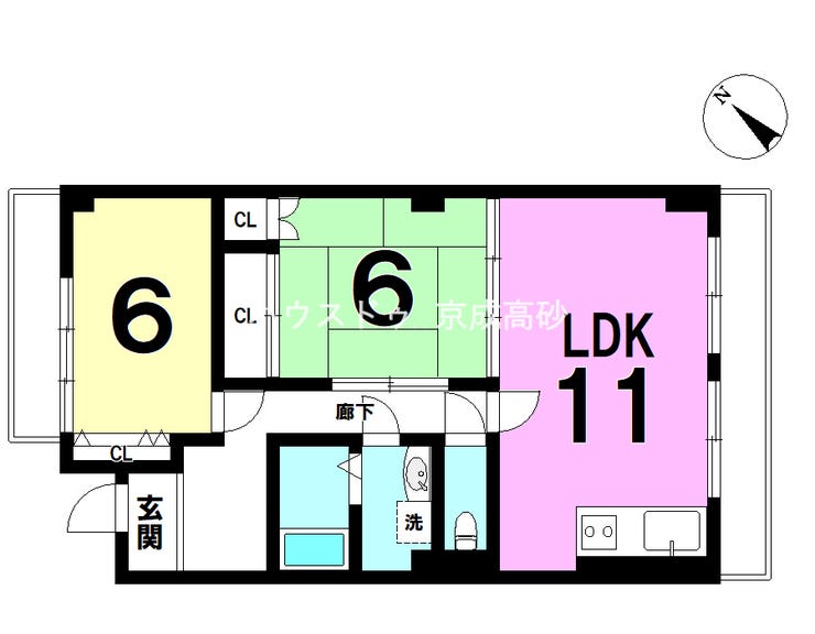 【間取り】
※図面と現況が異なる場合は現況優先致します