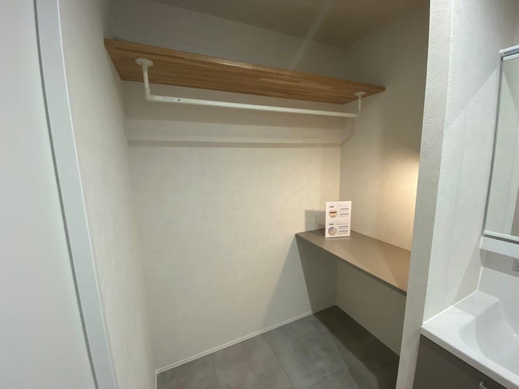 ランドリースペースは洗濯家事を1か所で完結できるため家事の時短に繋がります♪