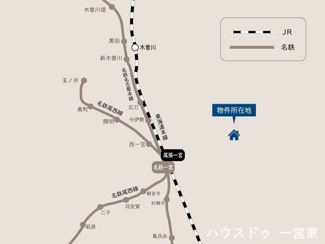 JR「尾張一宮」駅 徒歩47分