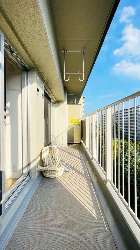 優しい風を感じることが出来るバルコニー