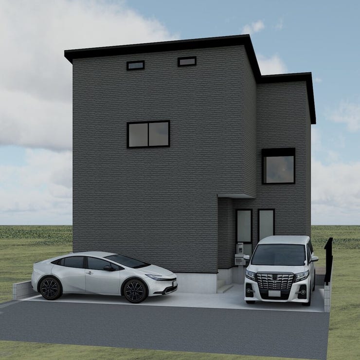 ◆建築プラン例
広い間口を活用して駐車スペースも確保でき、お客様のご希望に沿った夢のマイホームをご検討いただけます☆