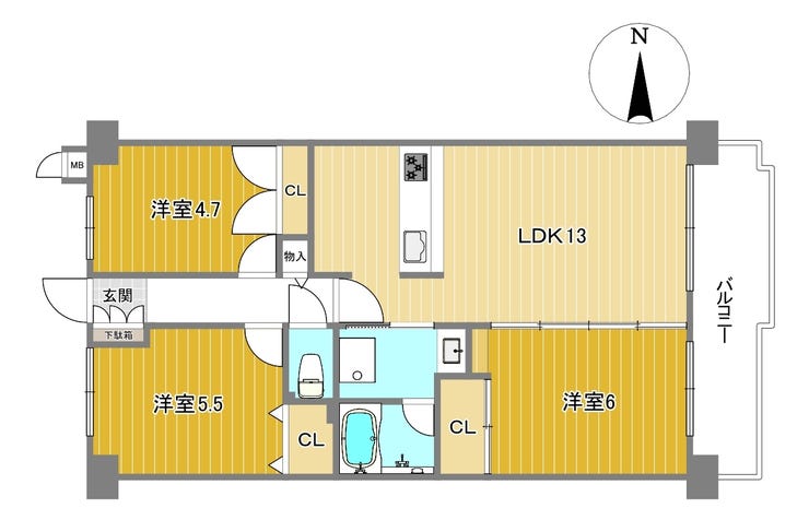 【間取り】
★こちらの物件は随時ご見学可能となっておりますのでお気軽にお申し付けください♪