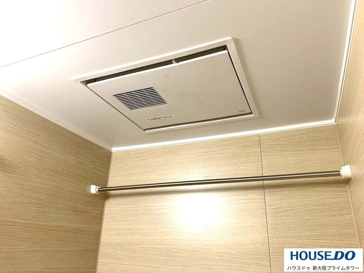 浴室乾燥機付きで雨の日のお洗濯も心配なし♪