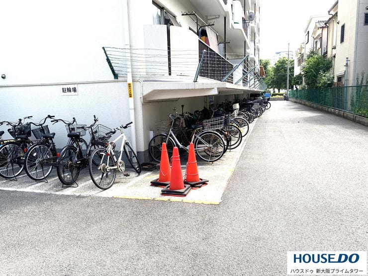 台数が確保された駐輪スペース。管理も行き届いています。