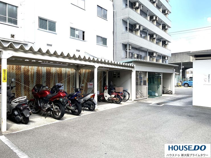バイク専用置場もあります♪