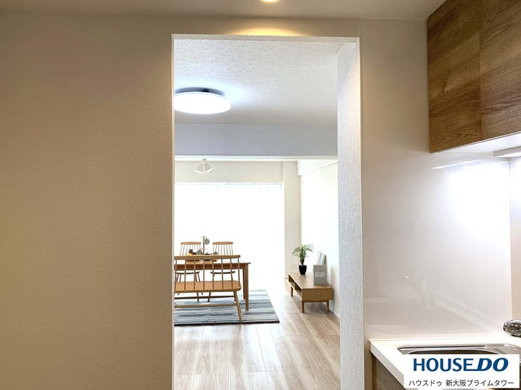 キッチンからもリビングの様子が見渡せます♪