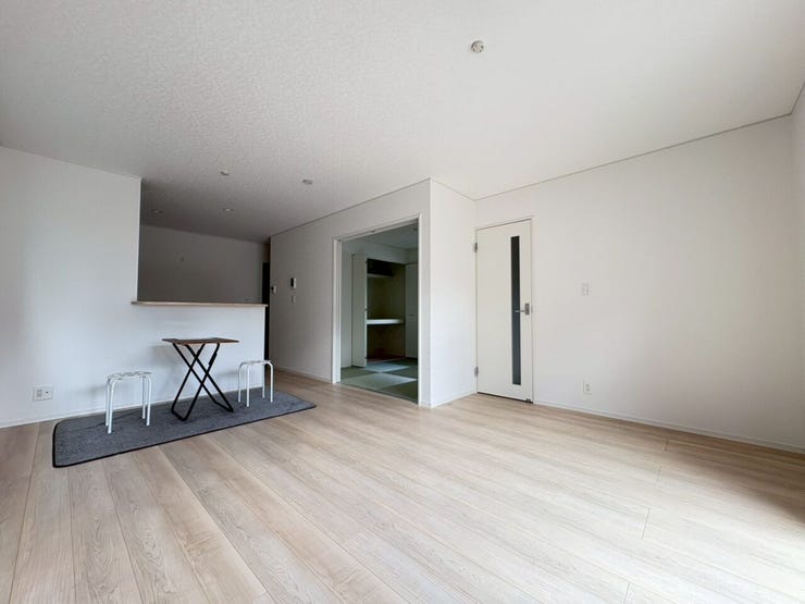 カウンターキッチンが見える間取り!家族の様子を見ながら作業できます。