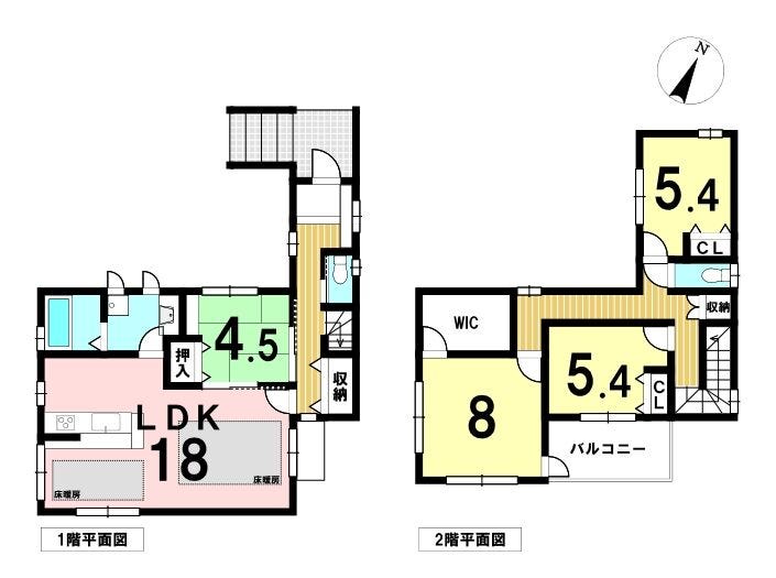 【間取り】
駐車はゆったり2台可能。