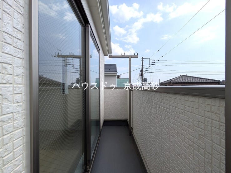 晴れた日には洗濯物が良く乾きます。風通しも良好です。