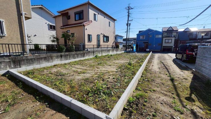 ◆1号地(北西側から撮影)
◆間口7m、陽当たり良好