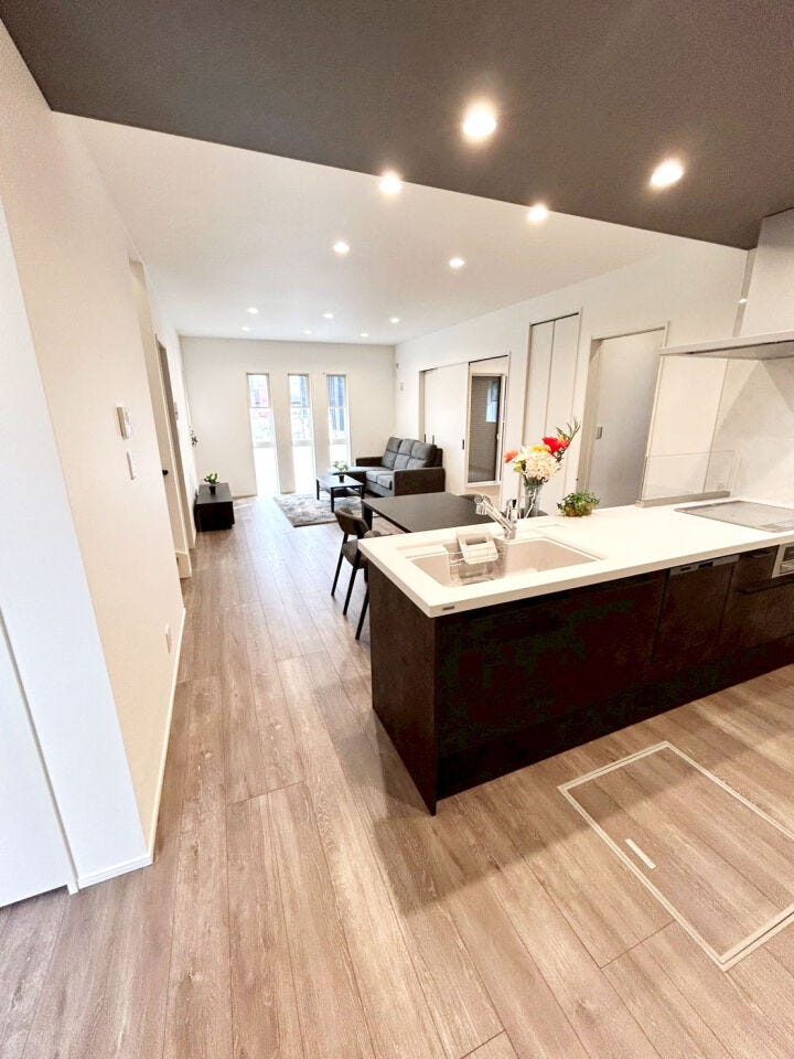 水巻町猪熊新築戸建♪オール電化♪カウンターキッチン♪システムキッチン♪シャッター雨戸♪スマートキー♪