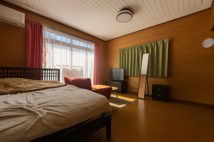 自分だけの空間が嬉しい5DKの間取りなので、子ども部屋をしっかり確保できます。※実際の写真から生活用品を消すCG加工をしています。