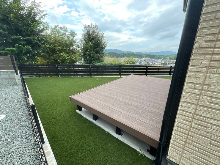 ウッドデッキからは見晴らしGOODです!