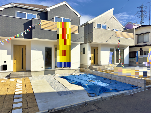 駐車場:並列で2台駐車することができます。お友達が来た時に入替不要なのはうれしいですね。