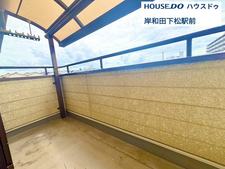 ゆったりとしたベランダは気持ちがいいですね。