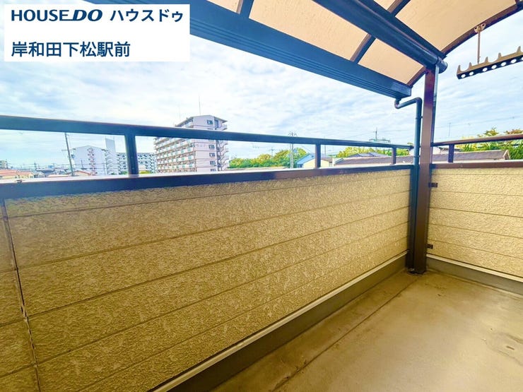 洗濯物もゆったりと干せます。