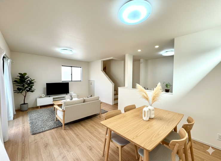 【Living】こちらの画像はAIによる家具イメージです。お部屋の雰囲気を感じてみてください♪