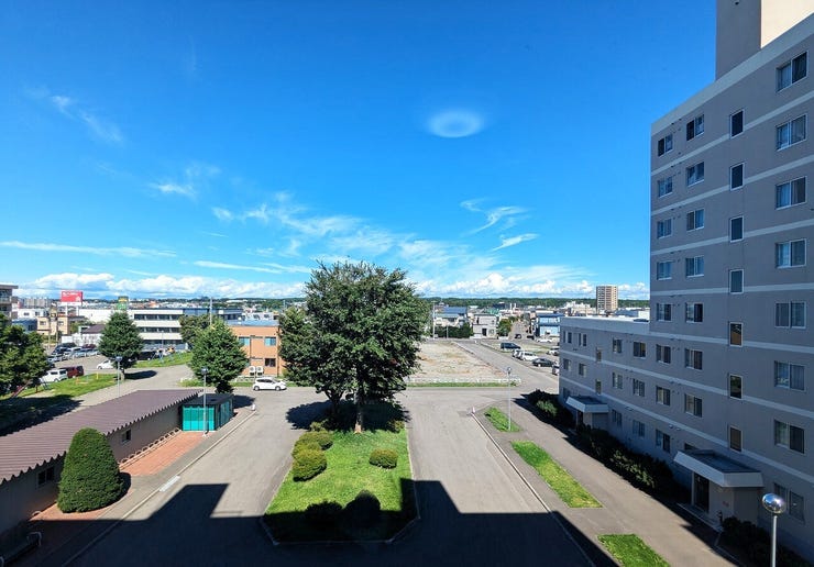 【眺望写真】
洋室1と2のお部屋からの眺望は緑が豊富なので四季折々の景色を楽しむことができます(^^♪