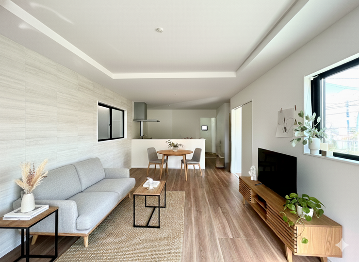 【Living】こちらの画像はAIによる家具イメージです。お部屋の雰囲気を感じてみてください♪