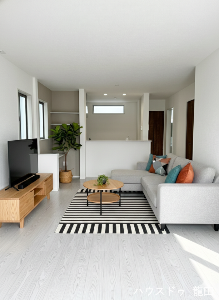 【リビング】
■□■リビング■□■
LDK18帖
※家具を入れたイメージ写真です