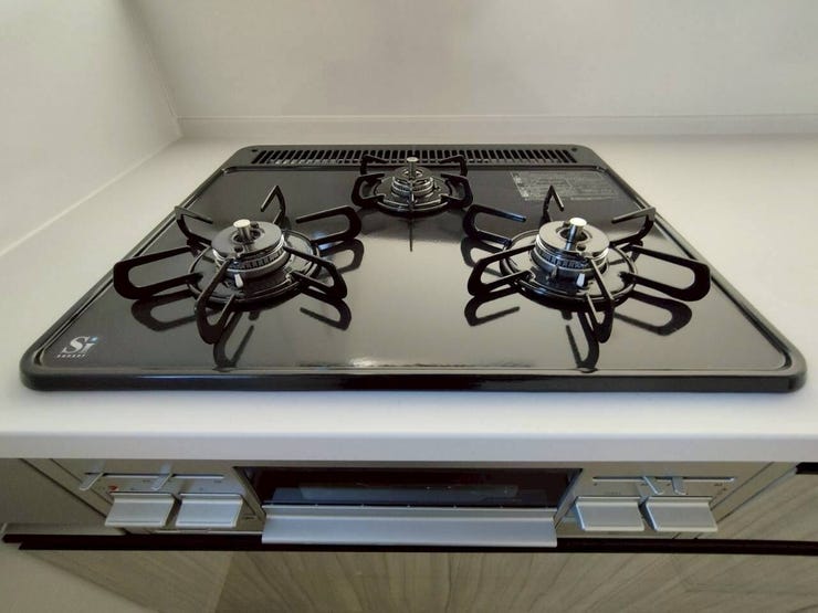 3口コンロで時短料理が可能