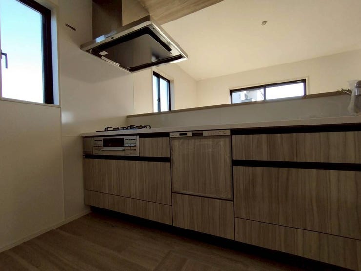 真新しいキッチンで楽しくお料理