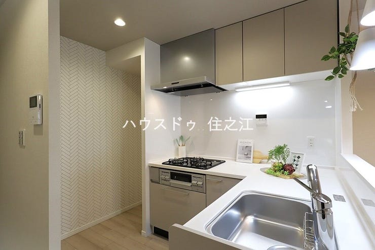 シンクも広めでお料理はもちろん食器洗いもしやすいですよ