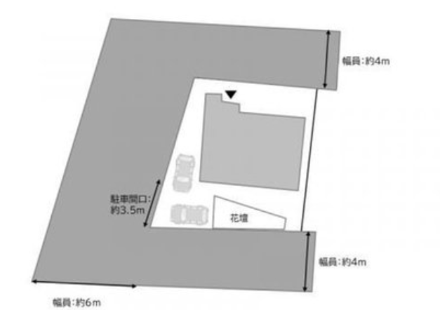 前面道路は約6mと広くなっています♪