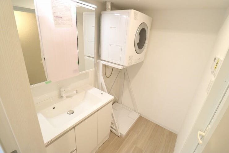 嬉しい乾燥機付きで雨の日も怖くない