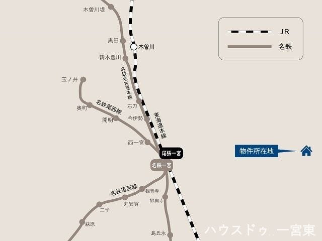 名鉄犬山線 「石仏」 駅 徒歩11分