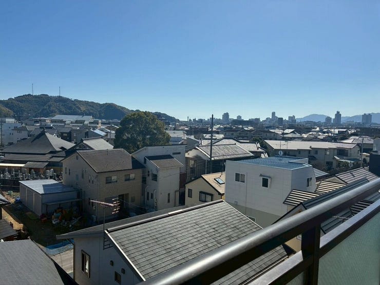 バルコニーからの眺望です!