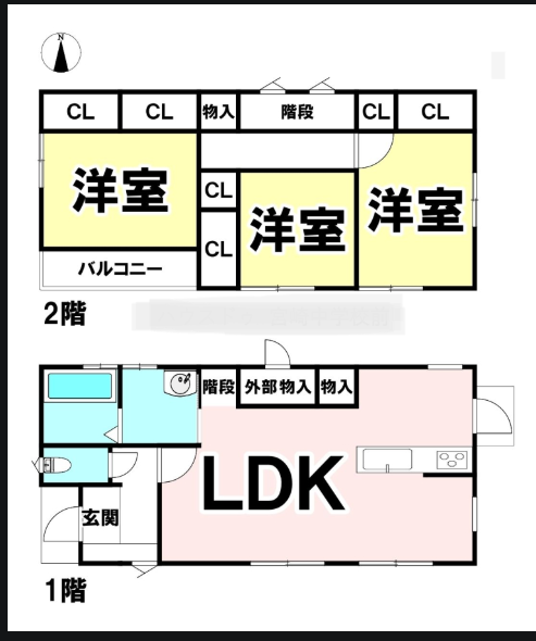 【間取り】
3LDKの間取りです。