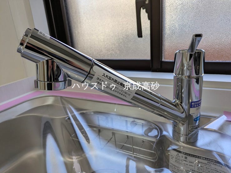 浄水器一体型水栓です。