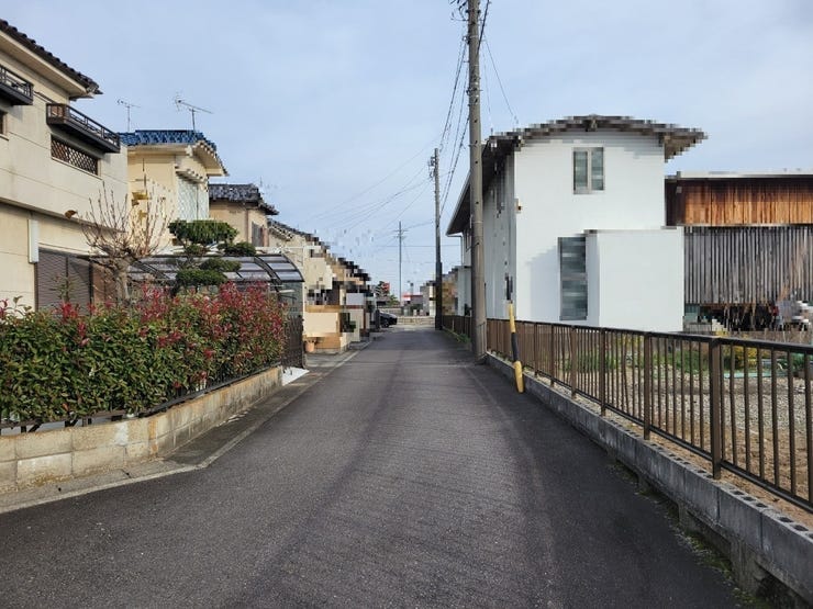 南側位置指定道路 東方面