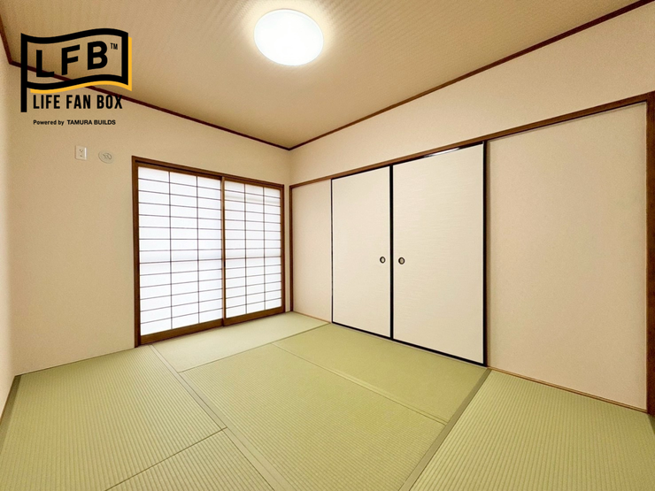 和室は寝室、客間、多目的スペースとして多様な使い方ができ、他洋室にはないくつろぎの空間を提供してくれます♪
※2026.1.23撮影