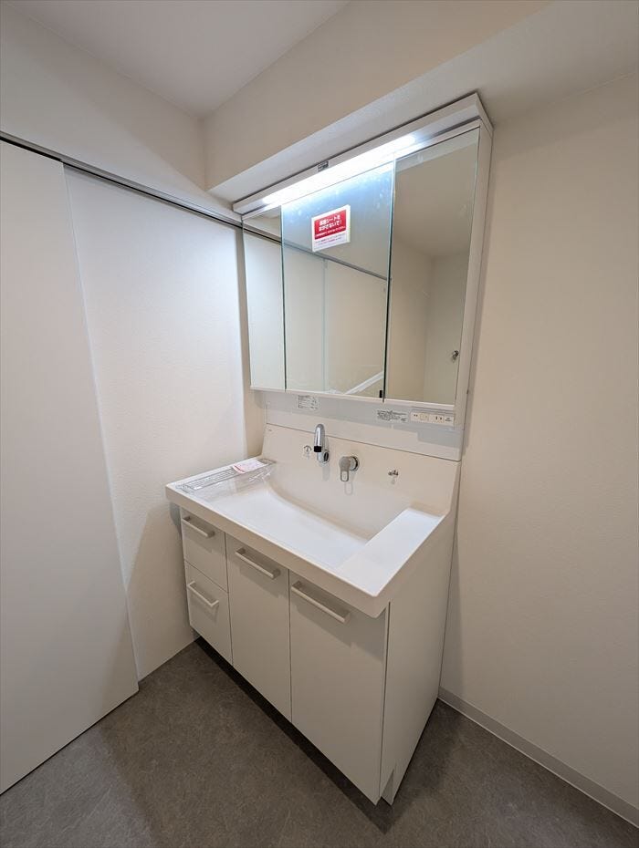 ミラー裏が収納になっているので、生活感を出さずに収納することが出来ます。